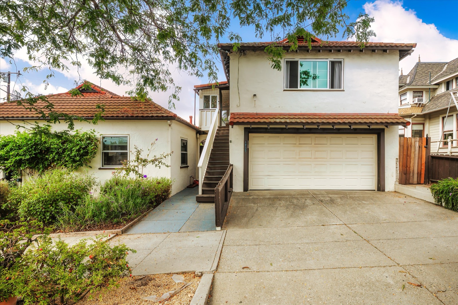 Exterior and garage